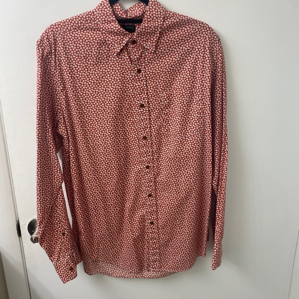 JCrew Red Button Down. Medium